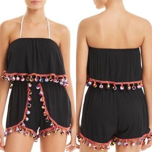 NWT | SURF GYPSY ⊛ Black Pom Pom Romper